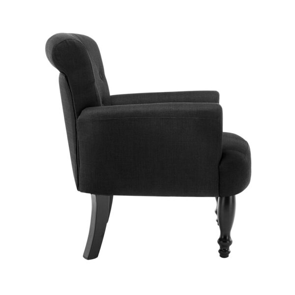 Artiss Armchair Wingback Charcoal Lothair - Image 2