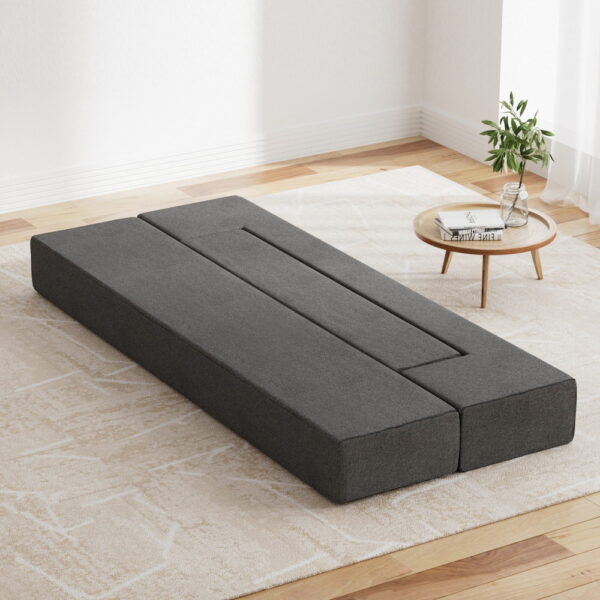 Giselle Bedding Foldable Mattress Folding Foam Sofa Bed Chair Grey - Image 5