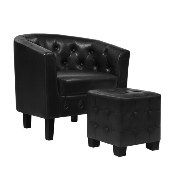 The Ava Armchair and Ottoman - Image 3