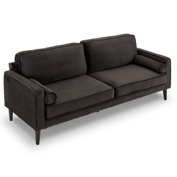 Sarantino Faux Velvet Sofa - Image 3